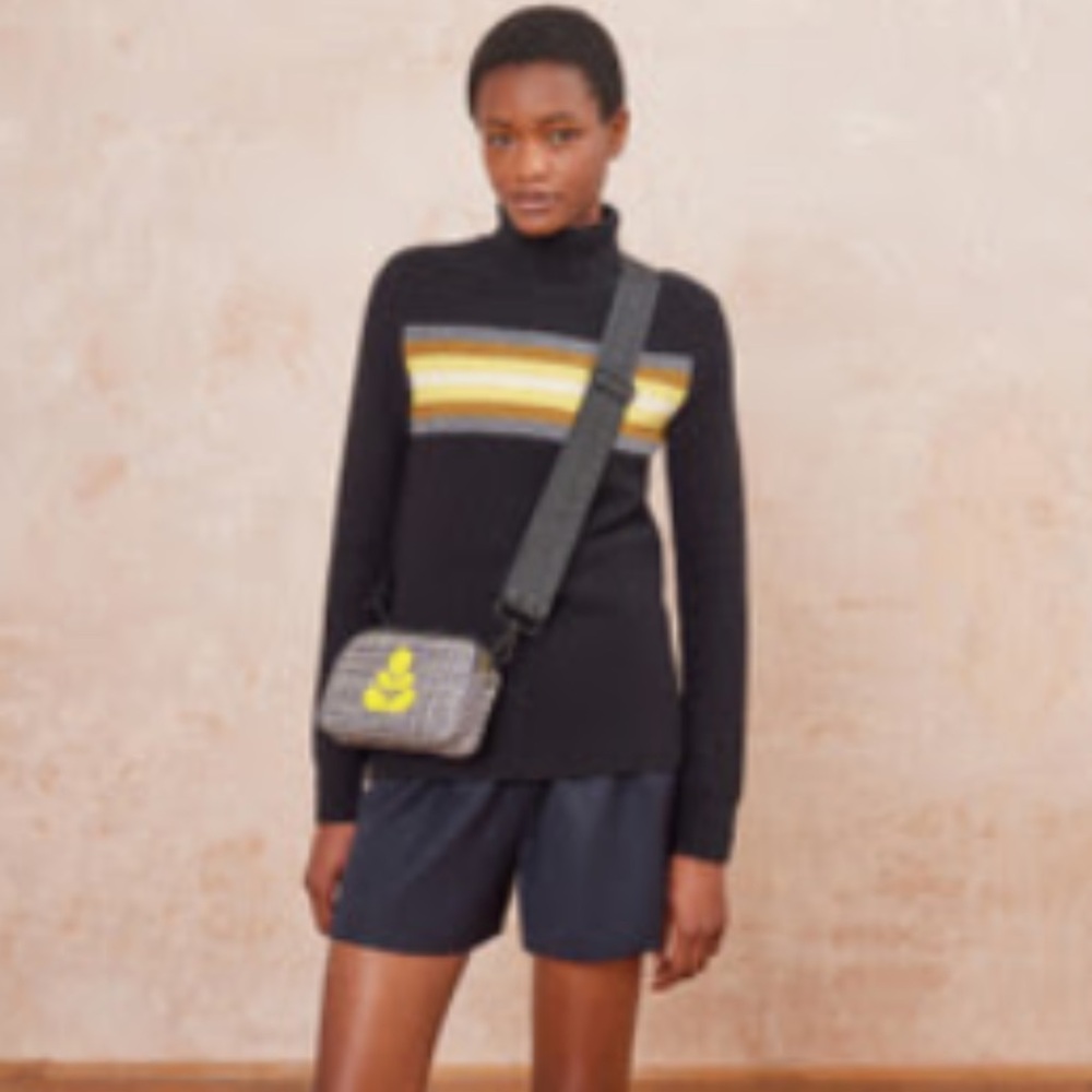 Orla Kiely Tripod Crossbody Bag,
Sold out Black Scribble Print, NWT